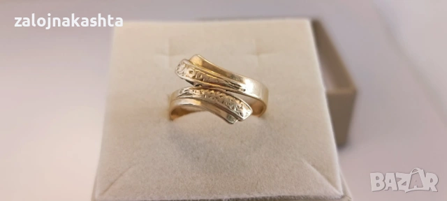 Златен пръстен -3,31гр/14кр, снимка 2 - Пръстени - 53827331
