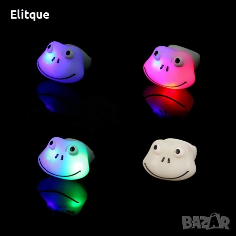 Светещ пръстен TPR. Мигащ парти пръстен, снимка 8 - Пръстени - 52800530