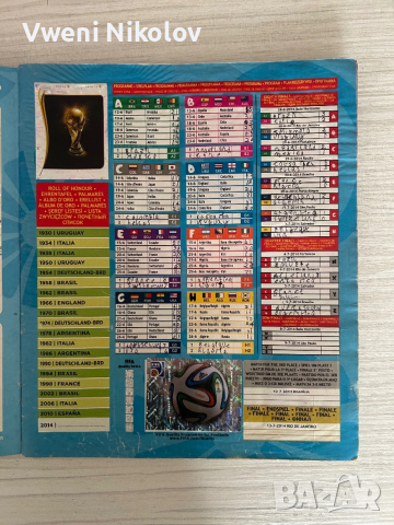 Panini World Cup 2014 напълно попълнен албум, снимка 2 - Колекции - 53694212