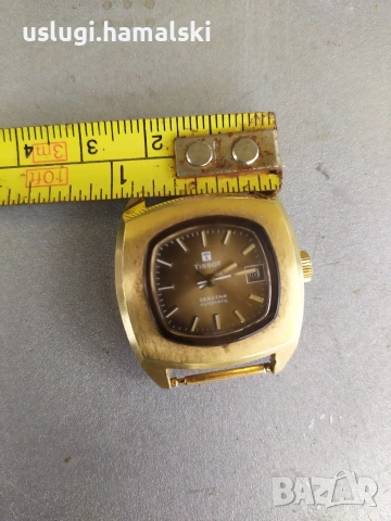Позлатен часовник Tissot, снимка 5 - Антикварни и старинни предмети - 53720571