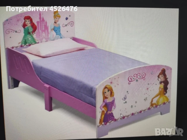 детско легло с принцеси, снимка 1