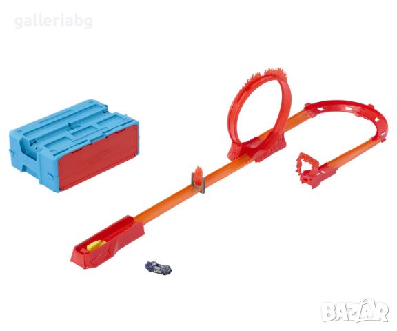 Hot Wheels Track Builder - Елементи за огнена писта, снимка 2 - Коли, камиони, мотори, писти - 45149638