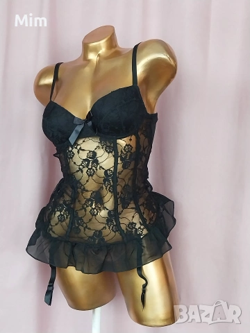 KISSME М Моделираща рокля с жартиери за чорапи , снимка 7 - Корсети, бюстиета, топове - 54232856