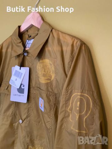 Brain Dead x Carhartt WIP Chore Coat Light Jacket Brown S-M, снимка 7 - Якета - 46789784