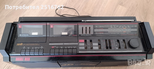 HITACHI TRK-3D8E, снимка 6 - Радиокасетофони, транзистори - 52613674