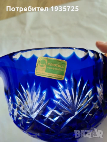 Кристална ваза, снимка 4 - Вази - 54223446