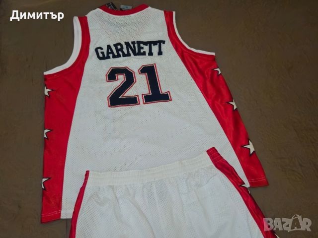 оригинален екип на nba Kevin Garnett west all stars basketball jersey jordan, снимка 10 - Спортни дрехи, екипи - 45907054