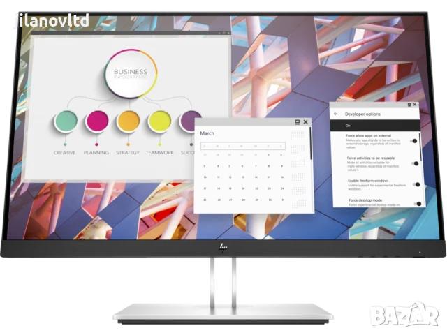 Монитор HP E24 G4 1920x1080 с 12 месеца гаранция