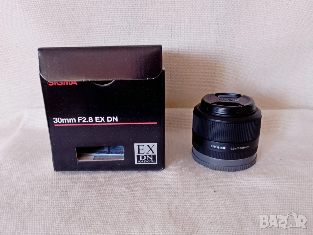 Продава Sigma 30/2.8 EX DN - Sony E mount , снимка 4 - Обективи и филтри - 53332767