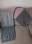 Шал, ажурен, ръчно плетиво, 3 цвята, мохер, пайети, мек и топъл, с подарък огледалце, снимка 13
