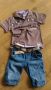 ZARA и H&M къси дънки и тениска, снимка 1 - Детски къси панталони - 45983834