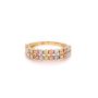 Златен дамски пръстен 2,32гр. размер:56 14кр. проба:585 модел:24278-1, снимка 1