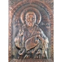 МЕДНА ИКОНА В РАМКА СВЕТИ ЙОАН ПРЕДТЕЧА, снимка 2