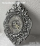 Стар стенен метален часовник ГДР DDR, учебен часовник, будилник Чехословакия, пано - часовник, снимка 7