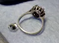 СТАР СКЪПОЦЕНЕН СРЕБЪРЕН ПРЪСТЕН СРЕБРО 925 с БРИЛЯНТНО ФАСЕТИРАН ЦИРКОН НУЖДАЕЩ се от МОНТАЖ 38045, снимка 10