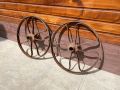 Стари колела от ковано желязо, снимка 1 - Антикварни и старинни предмети - 45095848
