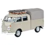 Метална количка кола Volkswagen 1:24 VW T1 Ван с покрито ремарке Motormax, снимка 1