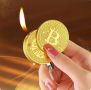 Запалка във форма на монета Биткойн , Bitcoin, снимка 1