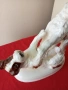 красива керамична статуетка на две играещи кучета, снимка 3