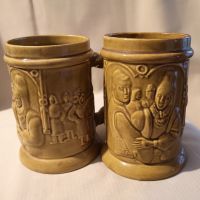 Румънска керамична чаша за Бира., снимка 1 - Чаши - 45456428