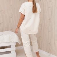 Нов дамски комплект блуза + панталон, 3цвята , снимка 13 - Комплекти - 45979310
