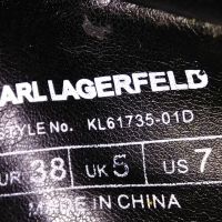 Karl Lagerfeld Ventura Lazare II Mid KL61735 01D оригинални маратонки №38 естествена кожа, снимка 11 - Маратонки - 45180223