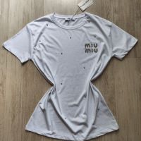 памучни дамски тениски Miu Miu , снимка 4 - Тениски - 45899320