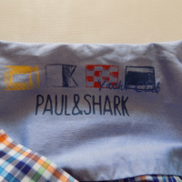 риза paul & shark тениска блуза фанела потник яка оригинал мъжка 42/XL, снимка 5 - Ризи - 45057144