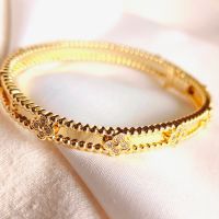 Van Cleef & Arpels VCA gold bracelet Vintage Alhambra-дамска гривна, снимка 2 - Гривни - 45275781