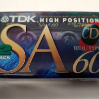 TDK SA 60 минутни аудиокасети нови  налични 10 броя, снимка 1 - Аудио касети - 45490517