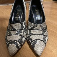 OxItaly обувки с ток, естествена кожа 38 и 1/2, снимка 2 - Дамски обувки на ток - 45371632