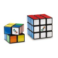 Комплект оригинални Рубик кубчета Rubik's Duo Pack (Куб 2x2x2 & Куб 3x3x3) - С цветни пластини, снимка 2 - Игри и пъзели - 45822817