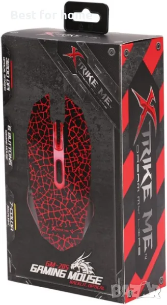 Геймърска мишкас 6 бутона и 7 цвята  Xtrike ME, снимка 1