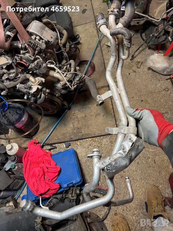 Алуминиево водно съединение Ауди Audi само за 60лв. 07P121070D, снимка 1