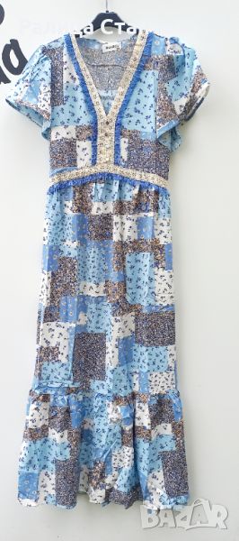 Дамски ефирни рокли , материя памук/вискоза,  без еластичност,  гръдна обиколка на ХЛ-102 см., снимка 1