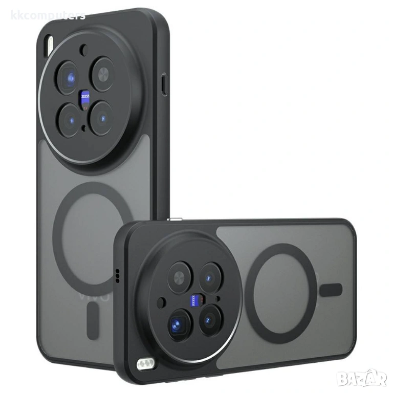 Магнитен Калъф за vivo X300 Pro 5G- TPU+PC, 4 AirBag ъгли, Анти-пръстови отпечатъци, Вкл. Протектор,, снимка 1