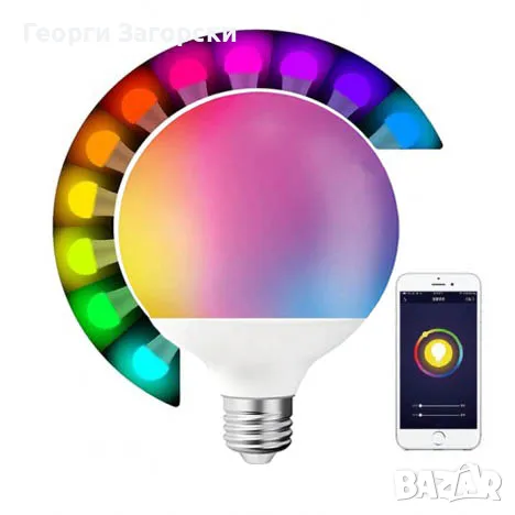 Smart LED крушки G45 2700-6500К+RGB, снимка 1
