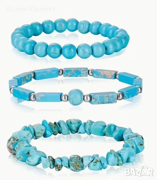 гривна от тюркоаз  минерал минерали, снимка 1