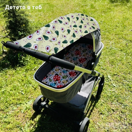 Тента за бебешка количка авокадо, снимка 1