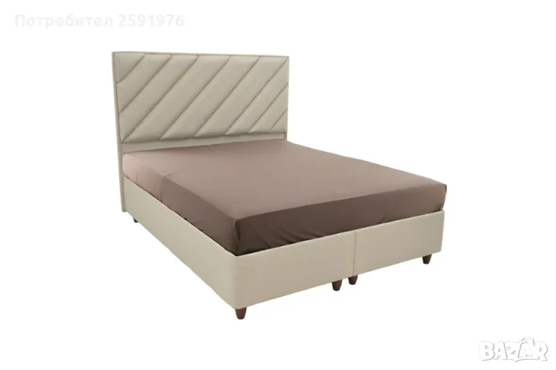 Тапецирана Спалня Puzzle-home Tito, 165x208, 3 цвята,Букле или текстил, снимка 1