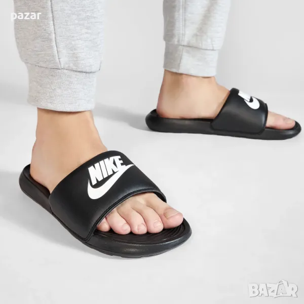 NIKE Victori One Slide CN9675 Оригинални Кожени Чехли Джапанки 41.5-42 26.5см, снимка 1