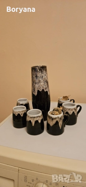 Ретро сервиз с 6 чаши, снимка 1