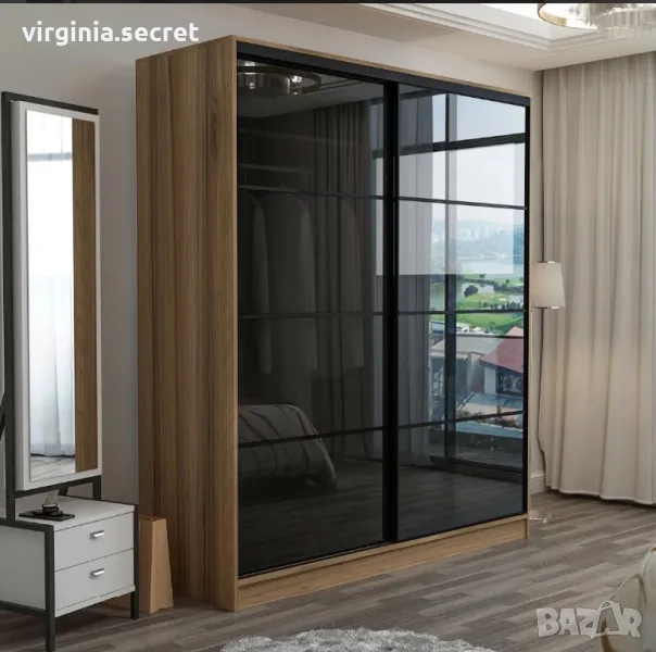 Модерен гардероб с плъзгащи врати , снимка 1
