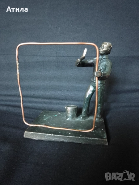 скулптура бронз 11/11 см, снимка 1