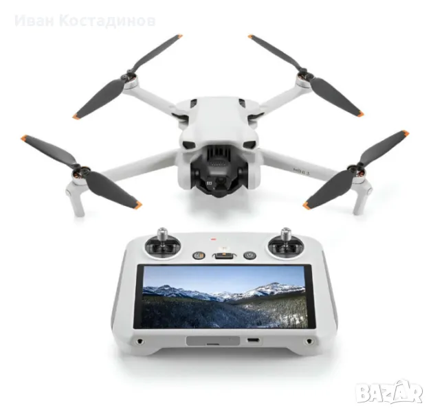 DJI Mini 3 + официална гаранция 2 г. + бонус: преносима чанта за дрон DJI Mini 3, снимка 1