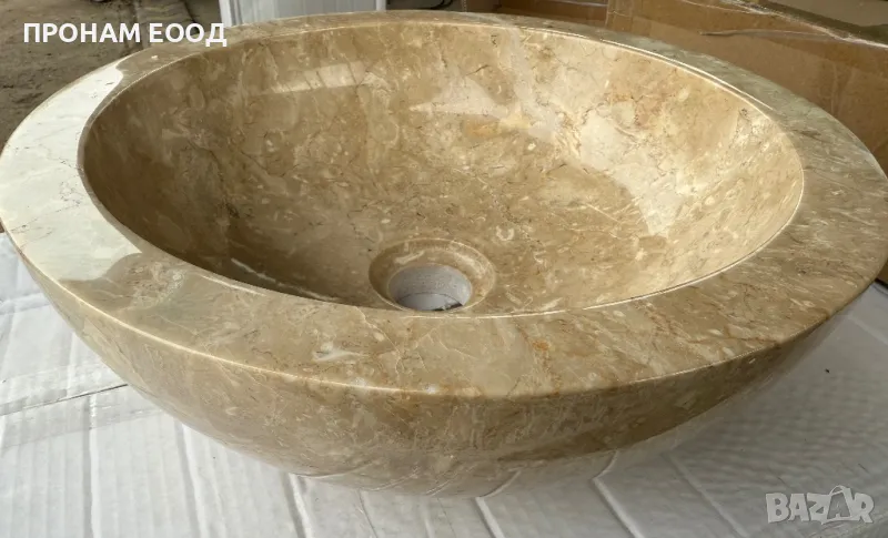 Мивка за баня от полиран камък , снимка 1