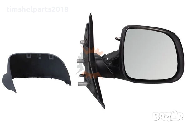 Огледало странично Грундирано "Елекрическо" 5 PIN за Volkswagen Transporter T5/T6 2009-2015 - Пасаже, снимка 1