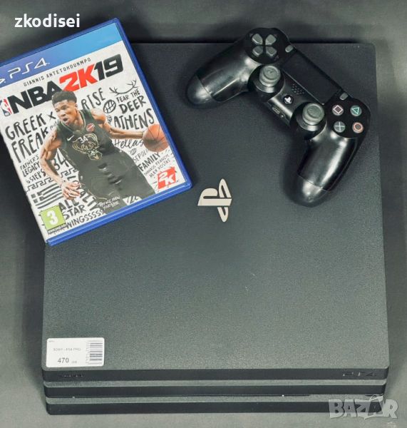 Конзола SONY - PS4 Pro с 1бр. джойстик и 1бр. игра, снимка 1