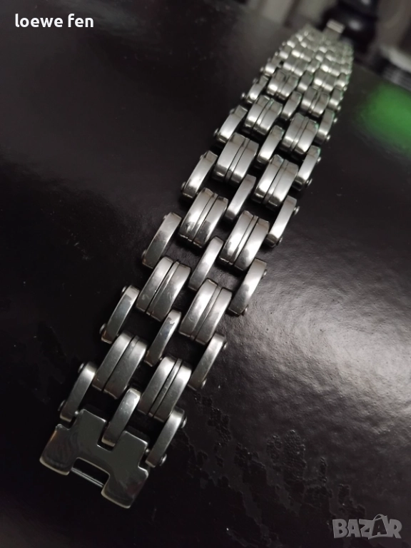 Мъжка гривна стомана 316L - 21 см, снимка 1