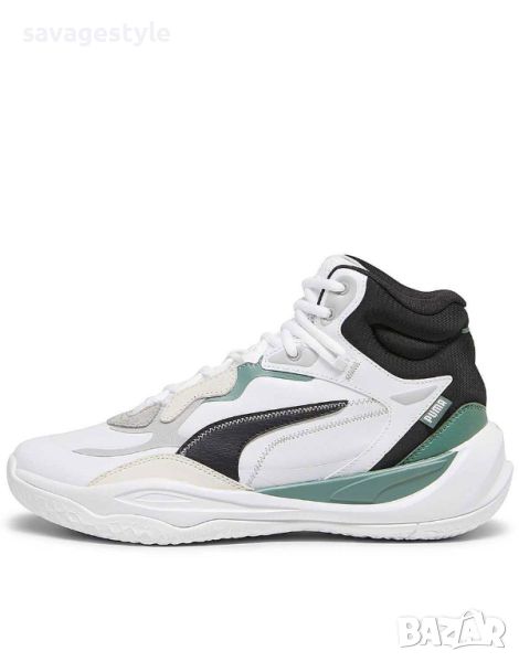 Мъжки кецове PUMA Playmaker Pro Mid Plus Basketball Shoes White/Multi, снимка 1